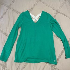 Lilly Pulitzer luxeletic top size small long sleeve